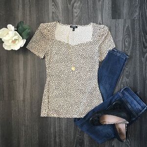 EXPRESS polka dot top